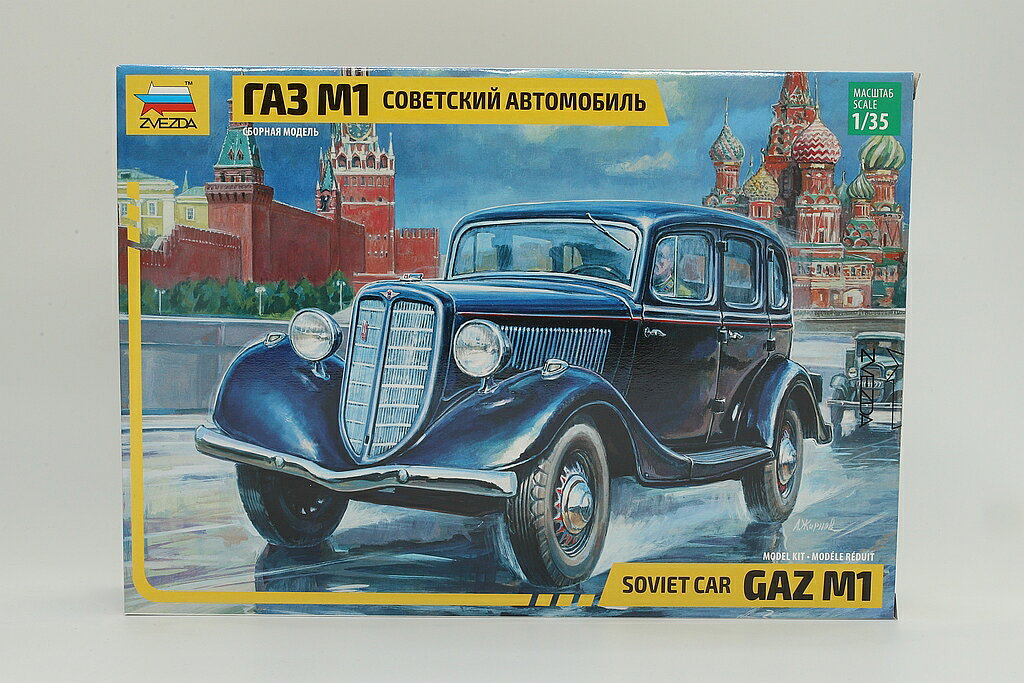 GAZ M1 ソビエトカー 組み立てプラモキット模型 カーモデル /ZVEZDA 1/35