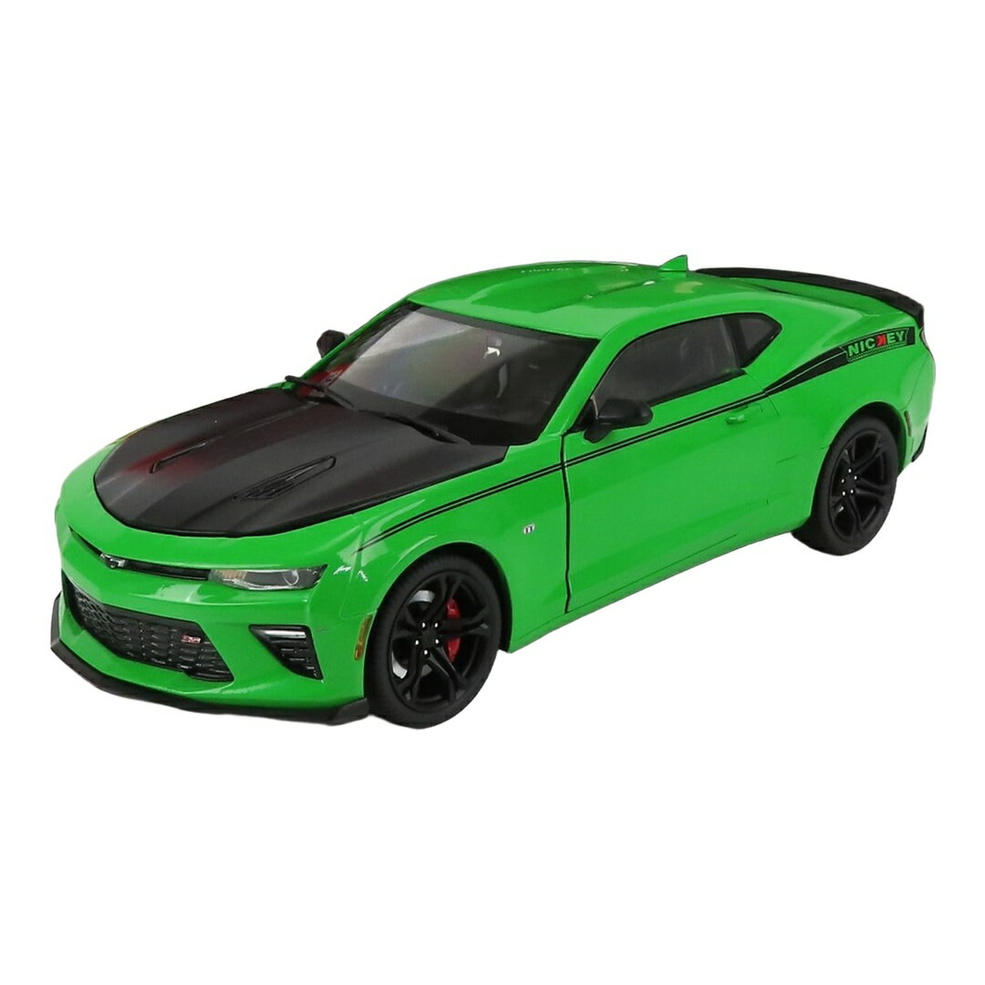  Chevroletシボレー Camaroカマロ SS 1LE Nickeyニッキー クーペ 2017 グリーン ブラック / AutoWorld 1/18 ミニカー