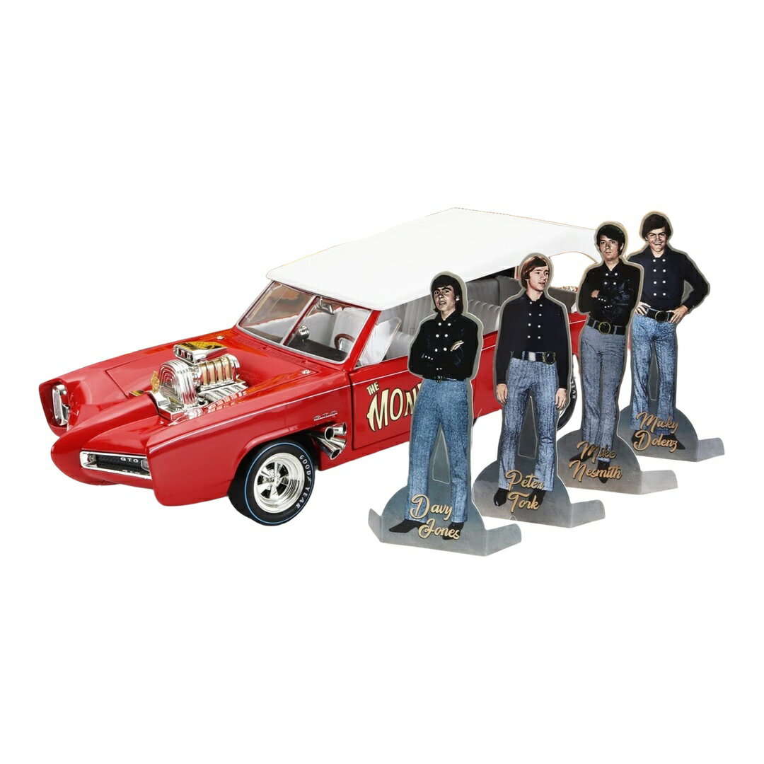 樂天商城 - 【予約】 Pontiacポンティアック GTO コンバーチブル モンキーモービル ザ・モンキーズ 1966 レッド ホワイト TVシリーズ / AutoWorld 1/18 ミニカー