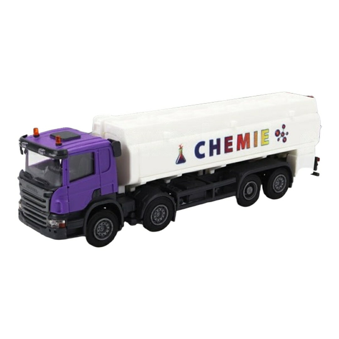 Scaniaスカニア P124.860 タンクローリー CHEMIE ホワイト パープル / Brekina 1/87 ミニカー トラック模型