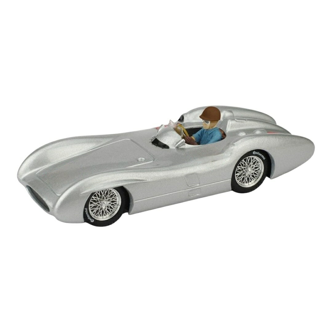 Rakuten - Mercedes Benzメルセデスベンツ W196C GPフランス 1954 Juan Manuel Fangio No.18 ドライバーフィギュア付 / BRUMM 1/43
