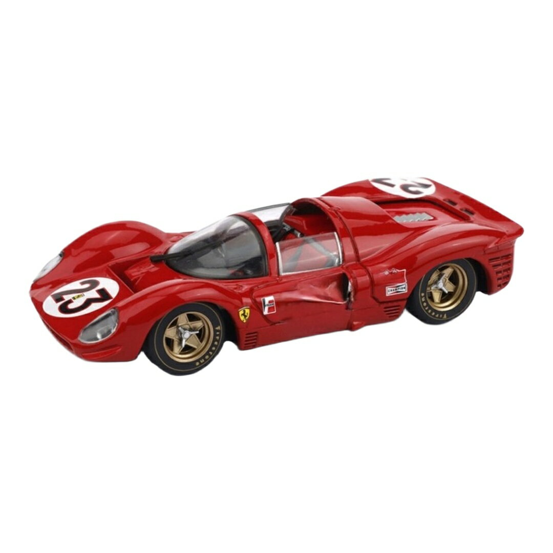 Ferrariフェラーリ 330 P4 スパイダー 1967 レッド #23 デイトナ優勝車 バンディーニ アモン / BRUMM 1/43 ミニカー