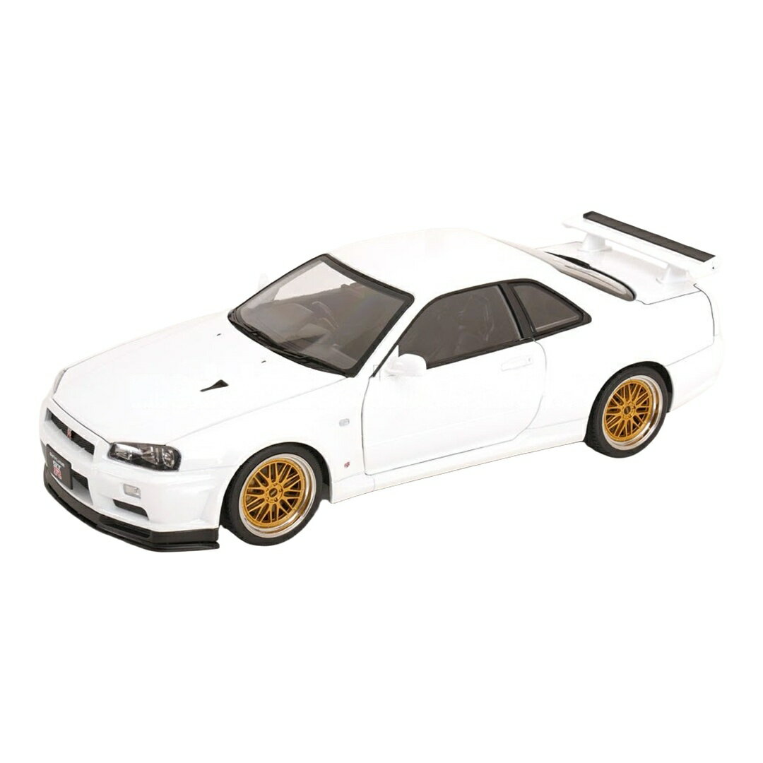 2026年発売予定 Nissan日産 Skylineスカイライン GT-R R34 V-SPEC II 2001 ホワイト BBSホイール 限定生産 / KK-SCALE 1/12 ミニカー