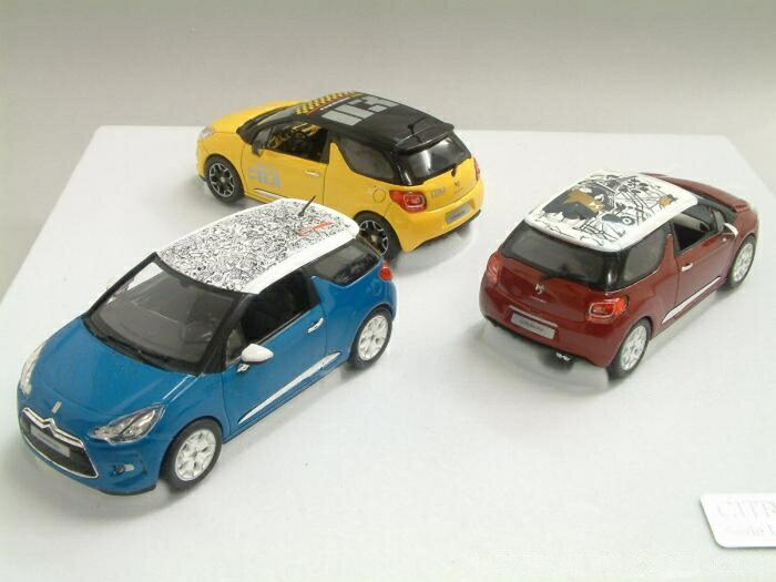Citroenシトロエン DS3 2010 3台セット ブルー イエロー レッド / NOREV 1/43 ミニカー