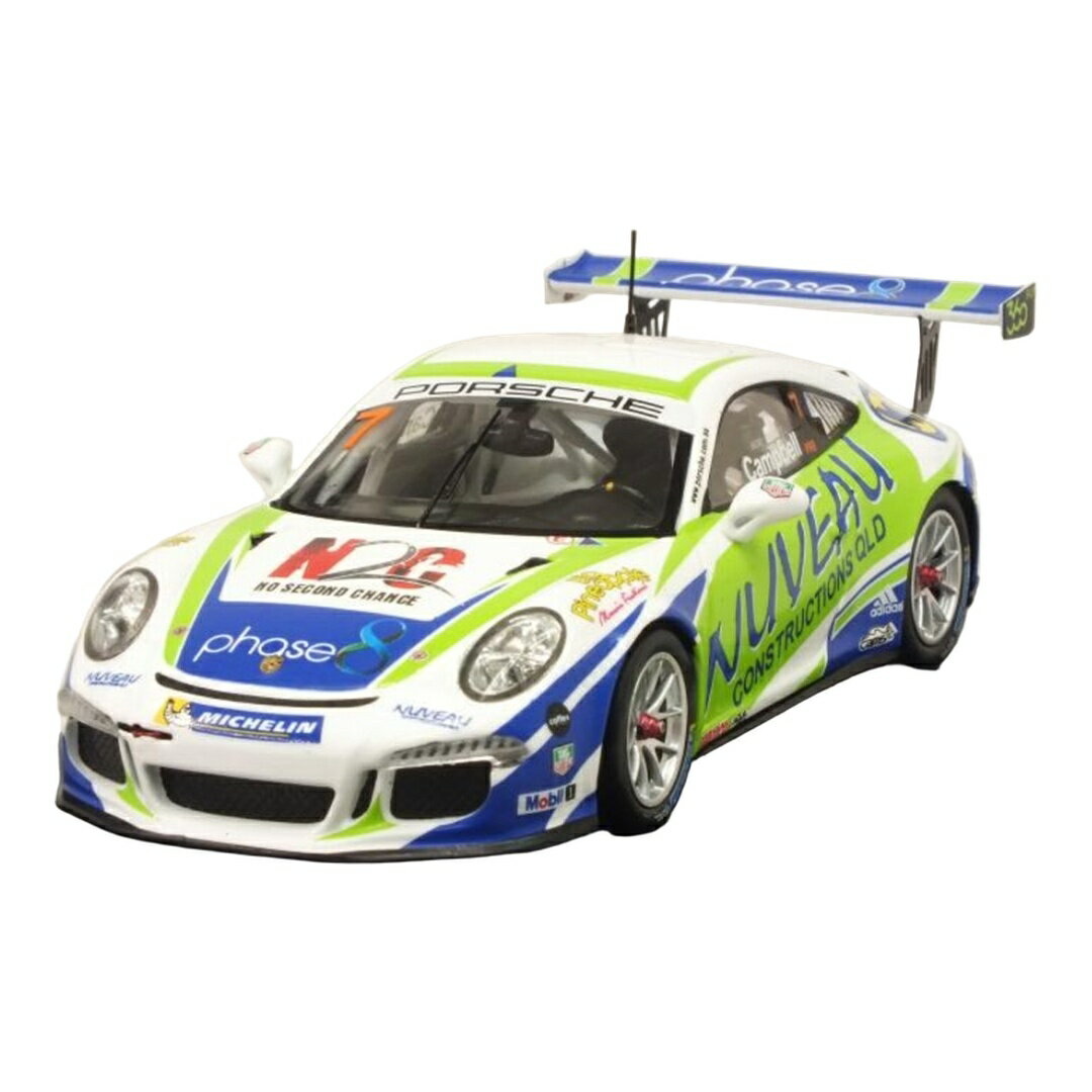 Porscheポルシェ Carrera Cup 2016 #7 Australia Champion Matt Campbell ホワイト/ブルー/グリーン / SPARK MOD