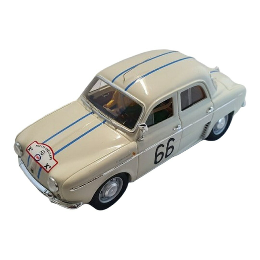 Renaultルノー Dauphine 1093 #66 Rallye Esculape 1962 Pescarolo ホワイト / Spark 1/43 ミニカー