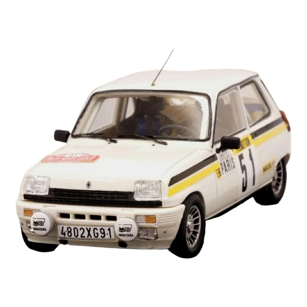 Renaultルノー 5 Alpineアルピーヌ #51 ラリーモンテカルロ 1984 Chauche Teyssier ホワイト / SPARK MODEL 1/43 ミニカー