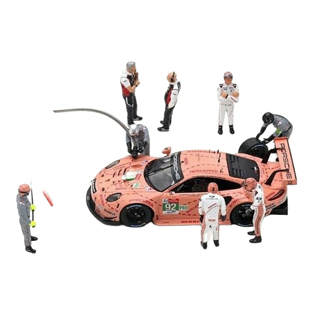 Rakuten - Porscheポルシェ 911 RSR 24時間ルマン 2018 ピンク #92 フィギュアセット / SPARK MODEL 1/43 ミニカー