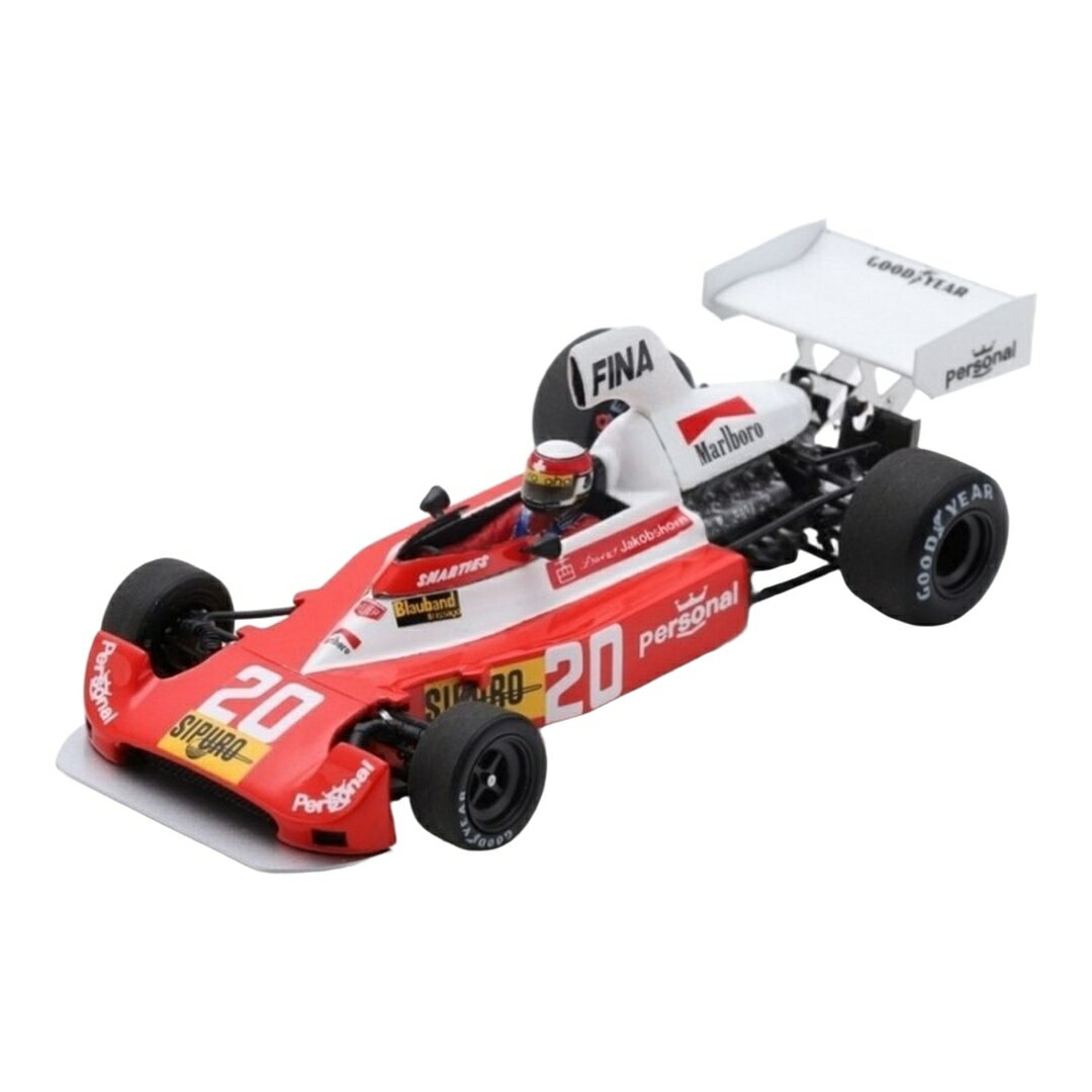 Williamsウィリアムズ FW 1975 オーストリアGP #20 Jo Vonlanthen レッド/ホワイト / SPARK MODEL 1/43 ミニカー