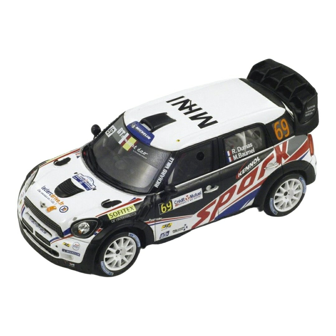 MINIミニ JCW #69 Rallye de France WRC 2012 Dumas Baumel / Spark 1/43 ミニカー