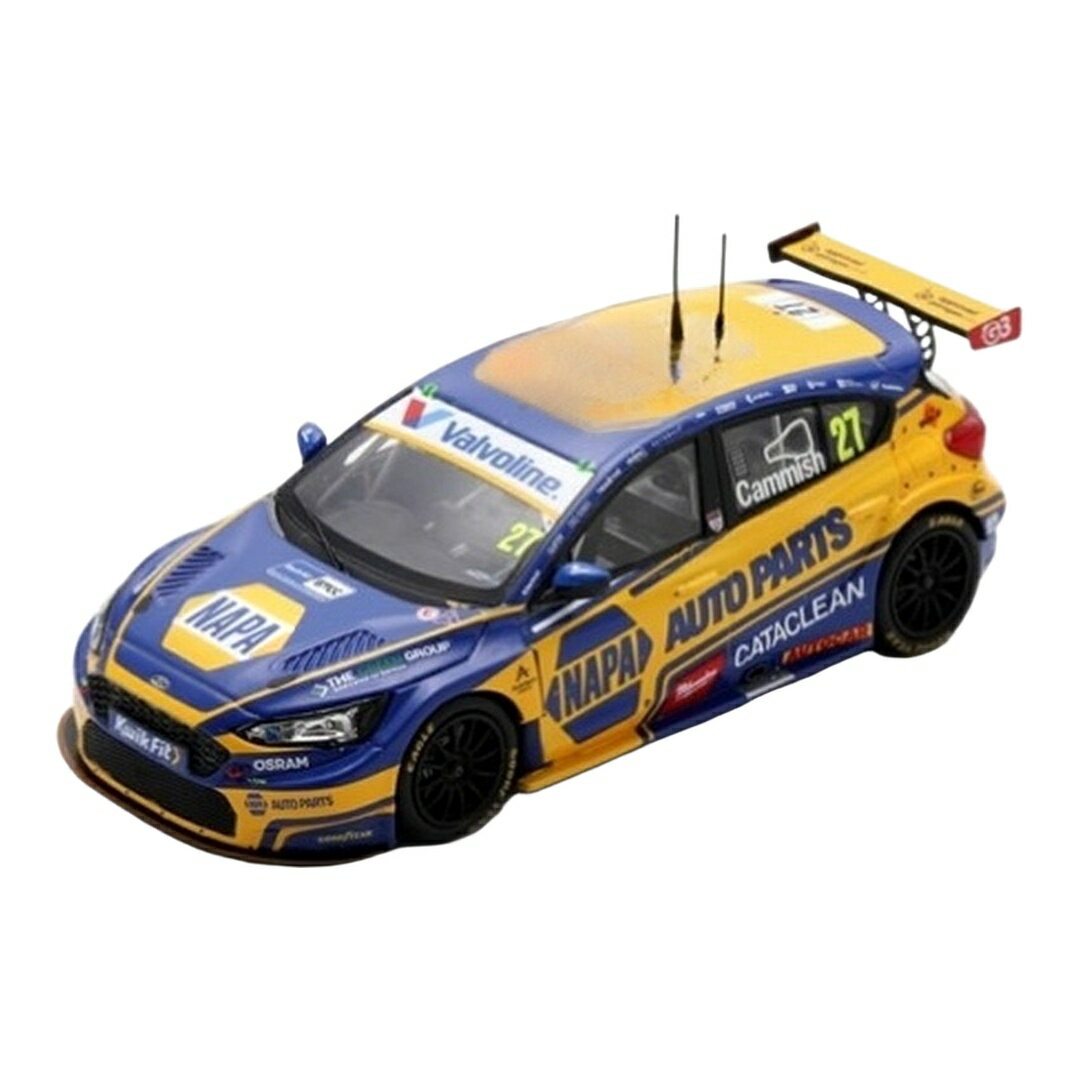 Fordフォード Focusフォーカス NAPA #27 Winner Race1 Snetterton 2025 Dan Cammish ブルー/イエロー / SPARK MOD