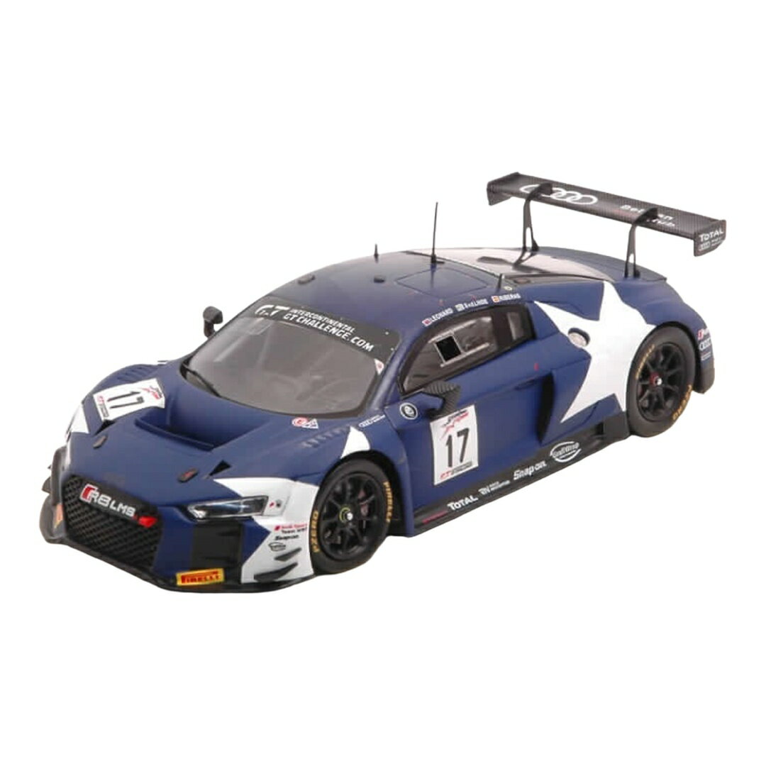 Audiアウディ R8 LMS 2018 ブルー/ホワイト #17 8時間カリフォルニア V.d.Linde Riberas Leonard / SPARK MODEL 1/43