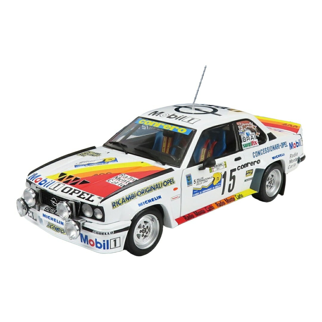 Rakuten - Opelオペル Asconaアスコナ 400 ナイトバージョン #15 ラリーインターナショナルデララーナ 1982 M.Biasion/Rudy ホワイト 1999台限定 / Sun Star 1/18 ミニカー