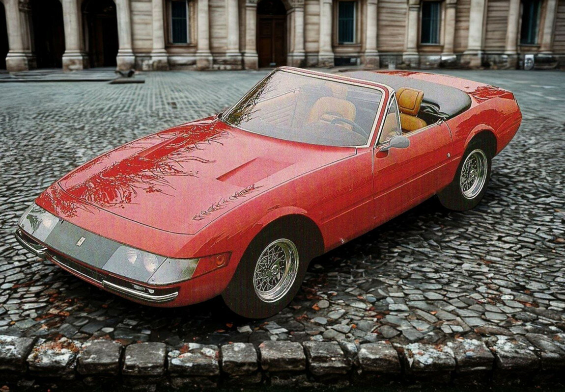 Ferrariフェラーリ 365 GTB 4 Daytona Spider Rosso Corsa Made in Italy / BBR 1/43 ミニカー