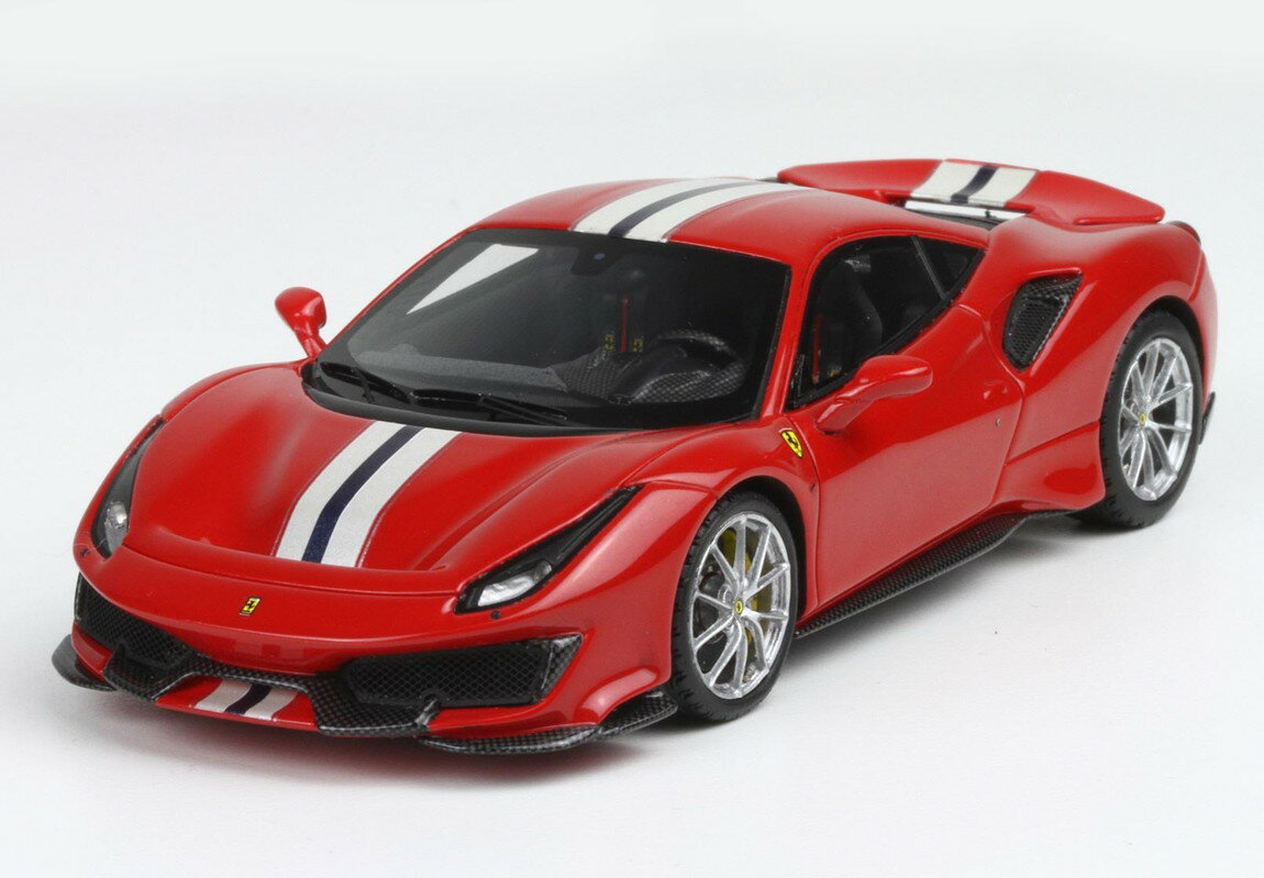 Ferrariフェラーリ 488 Pista Rosso Corsa Argento Nurburgring Blue America / BBR 1/43 ミニカー