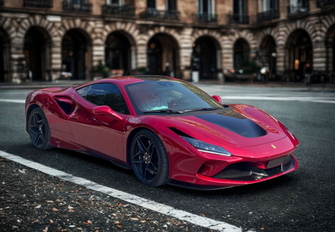 【予約】Ferrariフェラーリ F8 Tributo rosso fuoco with black stripe / BBR 1/43 ミニカー