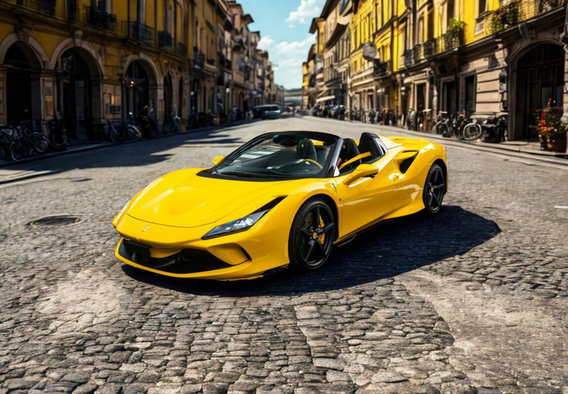 Ferrariフェラーリ F8 Tributo spider giallo modena / BBR 1/43 ミニカー