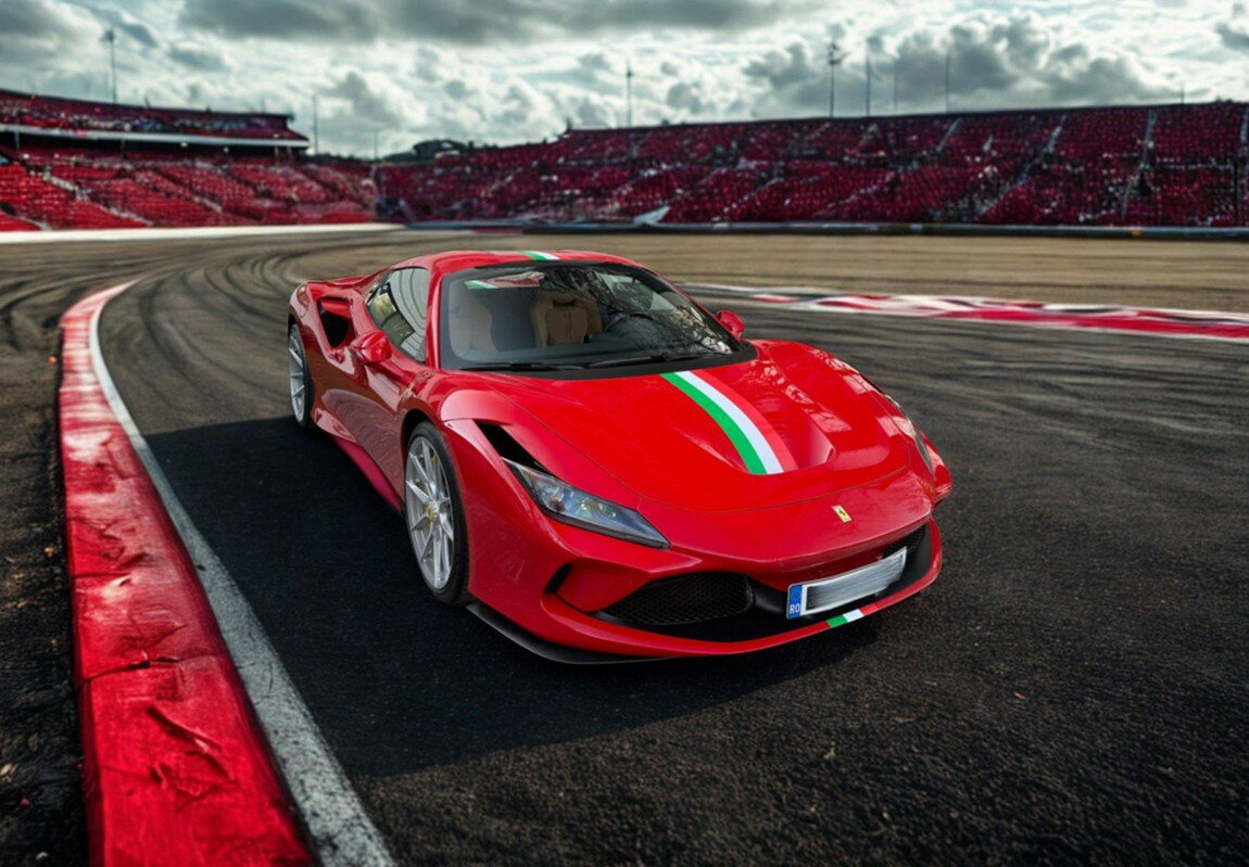 Ferrariフェラーリ F8 Tributo spider Rosso Corsa Italian Stripe / BBR 1/18 ミニカー