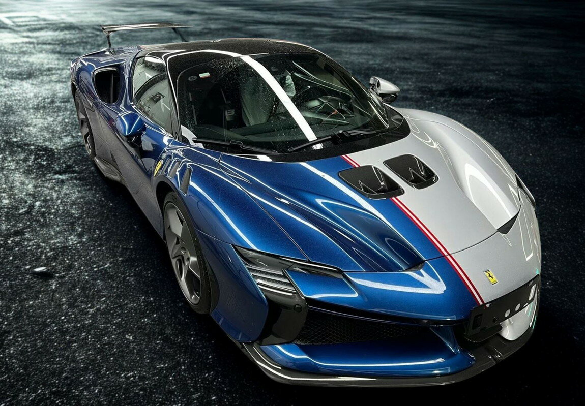 Ferrariフェラーリ SF90 XX Stradale Argento Nurburgring Blue Nart / BBR 1/18 ミニカー