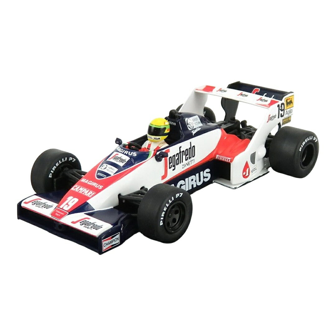  Tolemanトールマン F1 TG183B #19 ブラジルGP 1984 Ayrton Senna アイルトンセナ ホワイト/レッド/ブラック ショーケース付き / EDICOLA 1/43 ミニカー