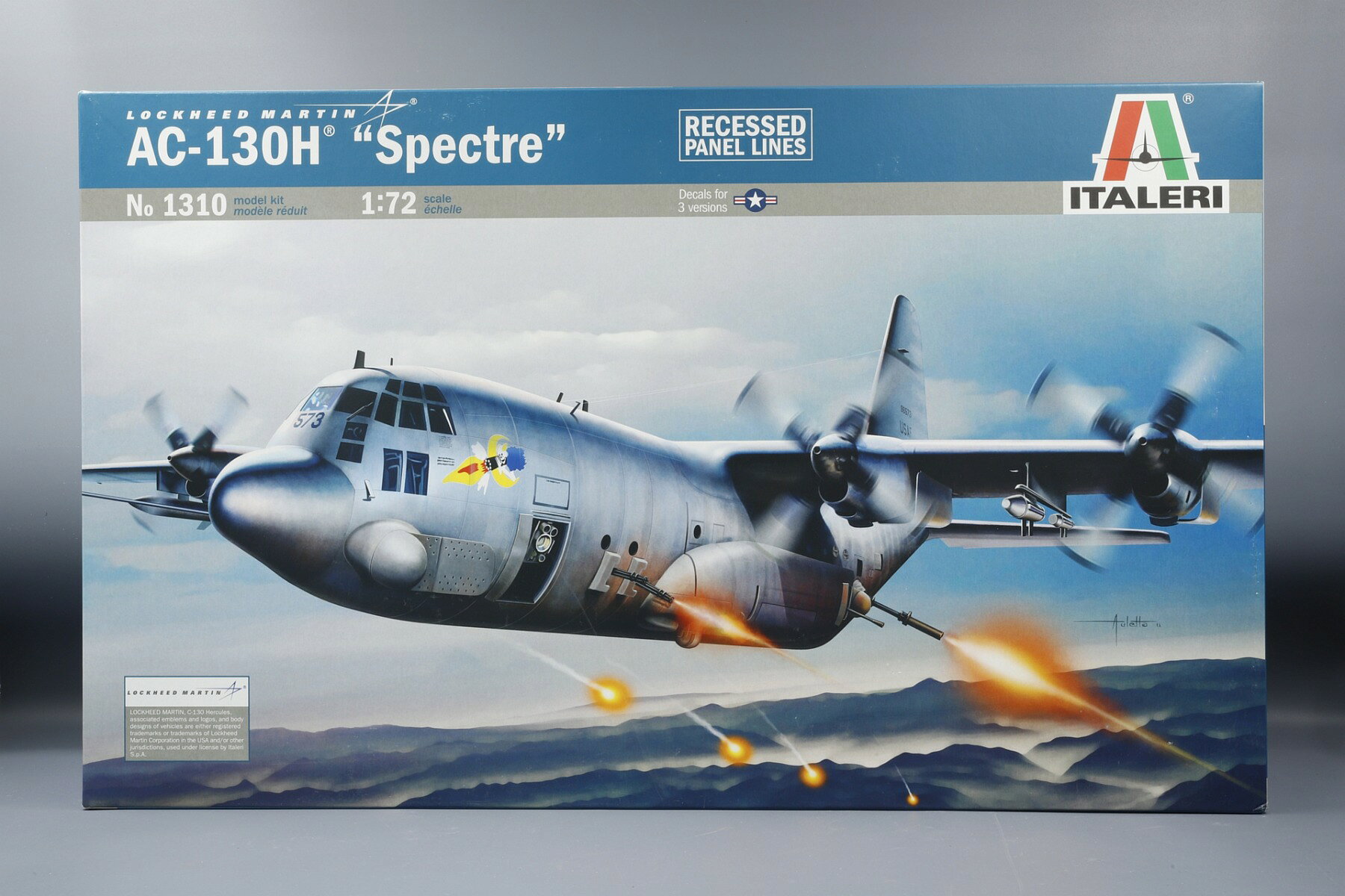 Lockheed Martin AC-130H Spectre スペクター 組み立てプラモキット模型 飛行機 /ITALERI 1/72