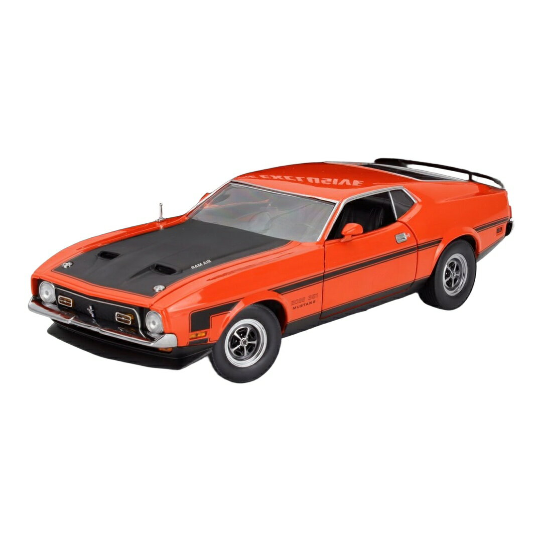 Fordフォード Mustangマスタング Boss 351 Ram Air クーペ 1971 オレンジ ブラック / Sun Star 1/18 ミニカー