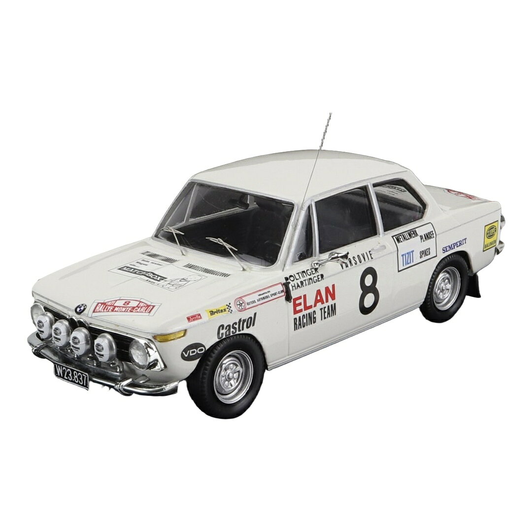 BMW 2002 Ti #8 ラリーモンテカルロ 1971 W.Poltinger H.Hartinger ホワイト 150台限定 / Trofeu 1/43 ミニカー