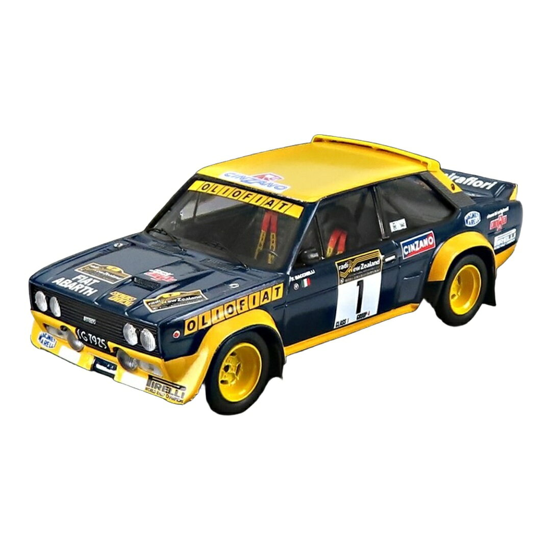 Fiatフィアット 131 Abarthアバルト #1 ラリーニュージーランド 1977 F.Bacchelli F.Rossetti ブルー/イエロー 150台限定 / Trofeu 1/43 ミニカー