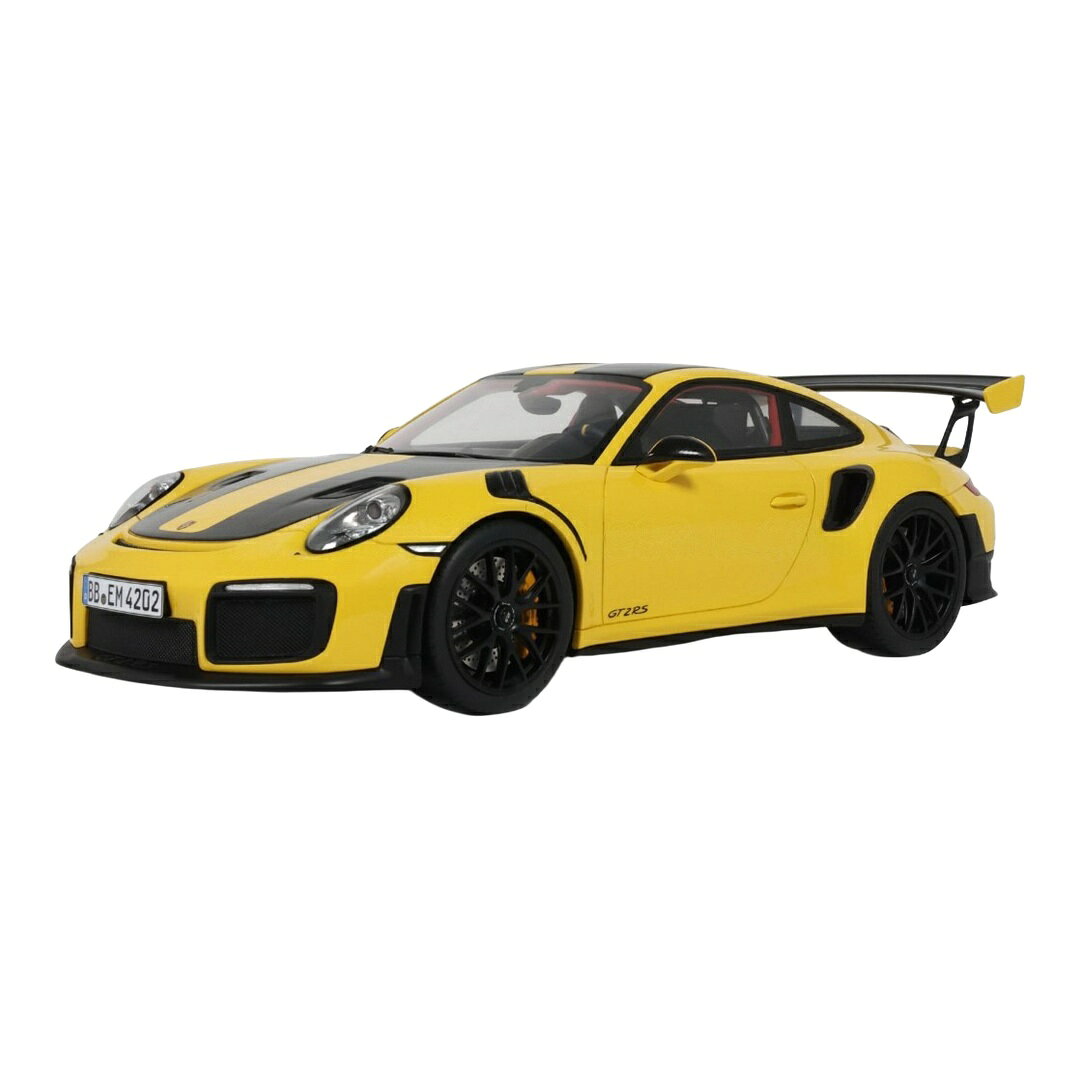 【予約】 Porscheポルシェ 911 991-2 GT2 RS クーペ ニュルブルクリンク ラップレコード 2017 イエロー ブラック 限定版 / GT SPIRIT 1/18 ミニカー