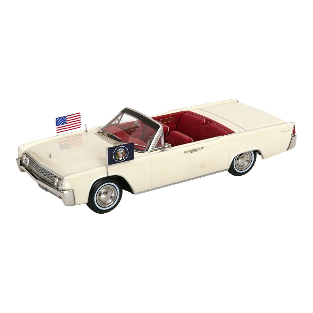 【予約】2026年発売予定 Lincolnリンカーン Continentalコンチネンタル カブリオレ 1963 ジョン・F・ケネディ ホワイト TVシリーズ / KK-SCALE 1/18 ミニカー