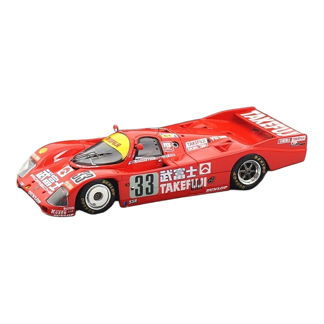 Porscheポルシェ 962 C 24時間 Le Mans 1988 #33 レッド / Spark 1/43 ミニカー