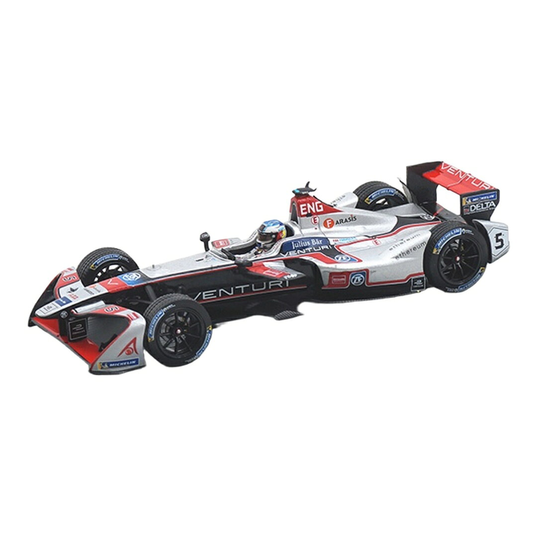 Venturi Formula E Paris 2017-2018 Maro Engel #5 シルバー/レッド / Spark 1/43 ミニカー