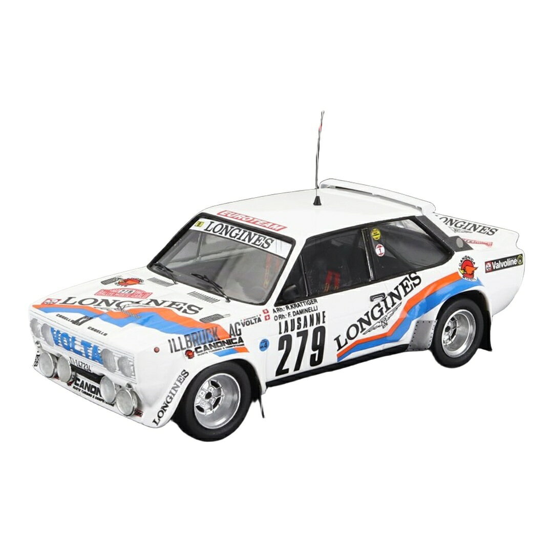  Fiatフィアット 131 Abarthアバルト #279 ラリーモンテカルロ 1982 Roger Krattiger Franco Daminelli ホワイト 150 / Trofeu 1/43 ミニカー