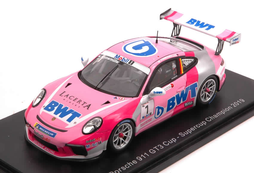 Porscheポルシェ Carrera Cupカレラカップ 2019 Champion チャンピオン Supercup #1 Michael Ammermueller / Spark 1/43 ミニカー