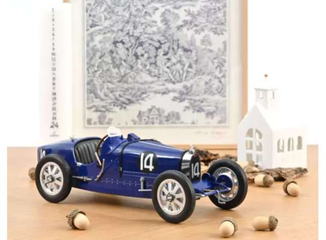 1925 ブガッティ T35 ダークブルー/ Norev 1/12 ミニカー