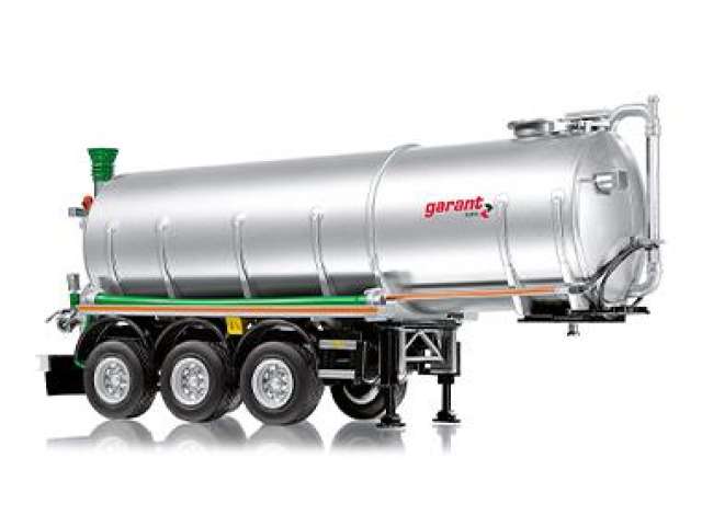 Kotte tank semi trailer garant TSA 30.000 ホワイトアルミニウム/ Wiking 1/32 ミニカー