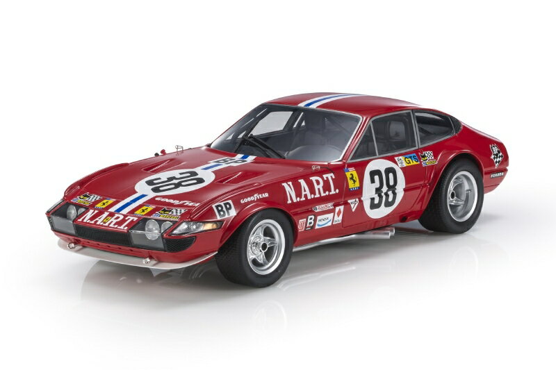 【予約】2022年8月以降発売予定FERRARI - 365 GTB/4 DAYTONA 4.4L V12 NORTH AMERICAN RACING N.A.R.T. TEAM N 38 13th 24h LE MANS 1973 FRANCOIS MIGAULT - LUIGI CHINETTI JR. - RED /TOPMARQUES 1/18 ミニカー