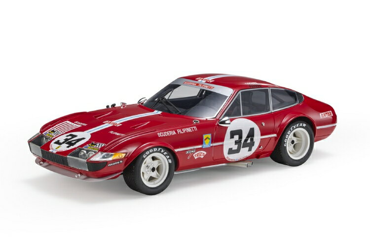 【予約】2021年4月-6月以降発売予定Ferrari Daytona Le Mans 1972 #34 /TOPMARQUES 1/18 ミニカー