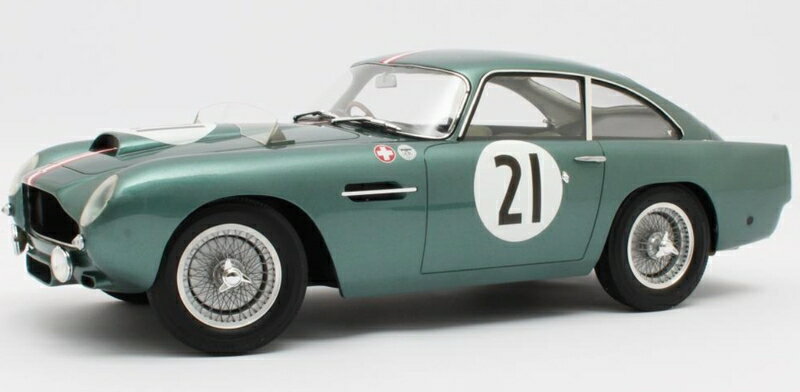 y\z12ȍ~\ASTON MARTIN - DB4 GT 3.0L S6 TEAM ECURIE TROIS CHEVRONS N 21 24h LE MANS 1959 H.PATTHEY - R.CALDERARI - GREEN MET /12ART 1/12 ~jJ[