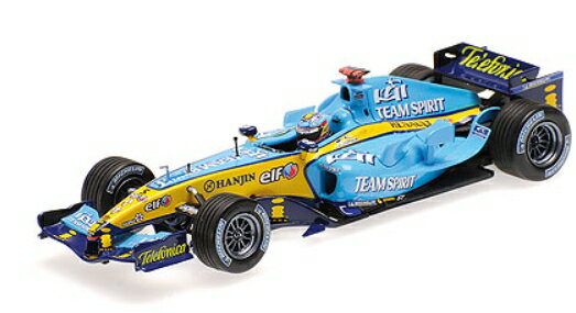 12月以降発売予定RENAULT - F1 R25 TEAM RENAULT F1 N 1 3rd BRAZIL GP FERNANDO ALONSO 2005 WORLD CHAMPION - LIGHT BLUE YELLOW /Minichampsミニチャンプス 1/18 ミニカー