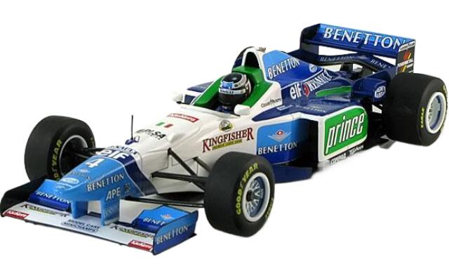 Benettonベネトン Renaultルノー B196 1996 Bergerベルガー / Minichamps 1/18 ミニカー