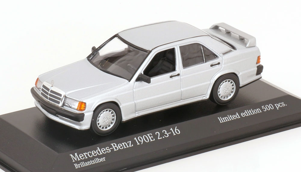 ��륻�ǥ� 190E 2.3-16 W201 ���롼�� 1984 ����С� 500�����/ MINICHAMPS 1/43 �ߥ˥���
