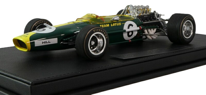 IMPREZA - Lotus Type 49 1967年 F1 アメリカGP ポールポジション 2位 #6 G ヒル ディスプレイケース付き/ GP Replicas 1/18 ミニカー