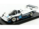 PORSCHEポルシェ 962 N 14 WINNER 24h DAYTONA 1987 A.IMPERATORI - C.ROBINSON - D.BELL - A.UNSER Jr. - WHITE BLUE /SPARK 1/43 ミニカー