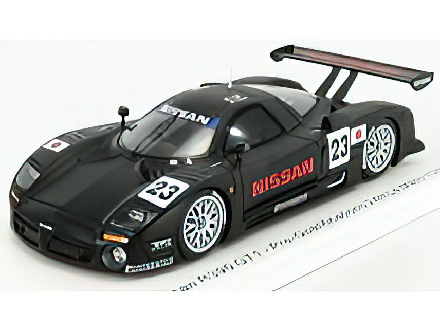 NISSAN - R390 GT1 3.5L TURBO N 23 PRE-QUALIFICATIONS 24h LE MANS 1997 K.HOSHINO - E.COMAS - M.KAGEYAMA - BLACK /SPARK 1/43 ミニカー