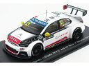 CITROEN - C-ELYSEE WTCC N 33 2nd R1 RACE OF MAROCCO 2015 MA QING HUA - WHITE BLACK /SPARK 1/43 ミニカー