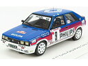 RENAULTルノー R11 TURBO N 9 RALLY MONTECARLO 1987 F.CHATRIOT - M.PERIN - LIGHT BLUE WHITE RED /SPARK 1/43 ミニカー