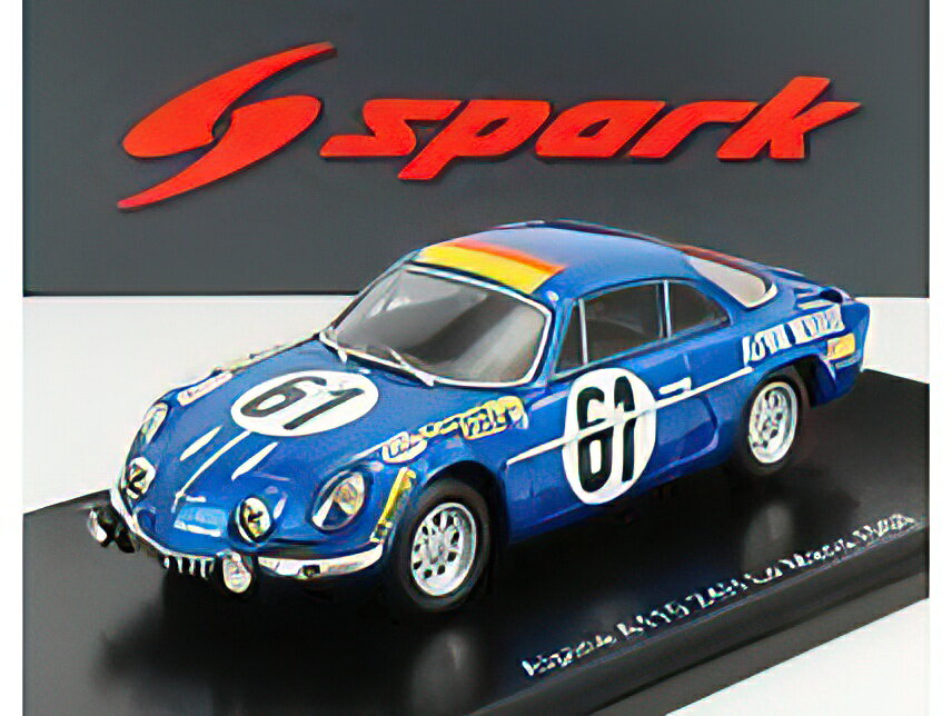 RENAULTm[ A110 ALPINE TEAM ECURIE LEOPARD N 61 24h LE MANS 1968 N.NASBAUMER - J.J.BOURDON - BLUE MET /SPARK 1/43 ~jJ[