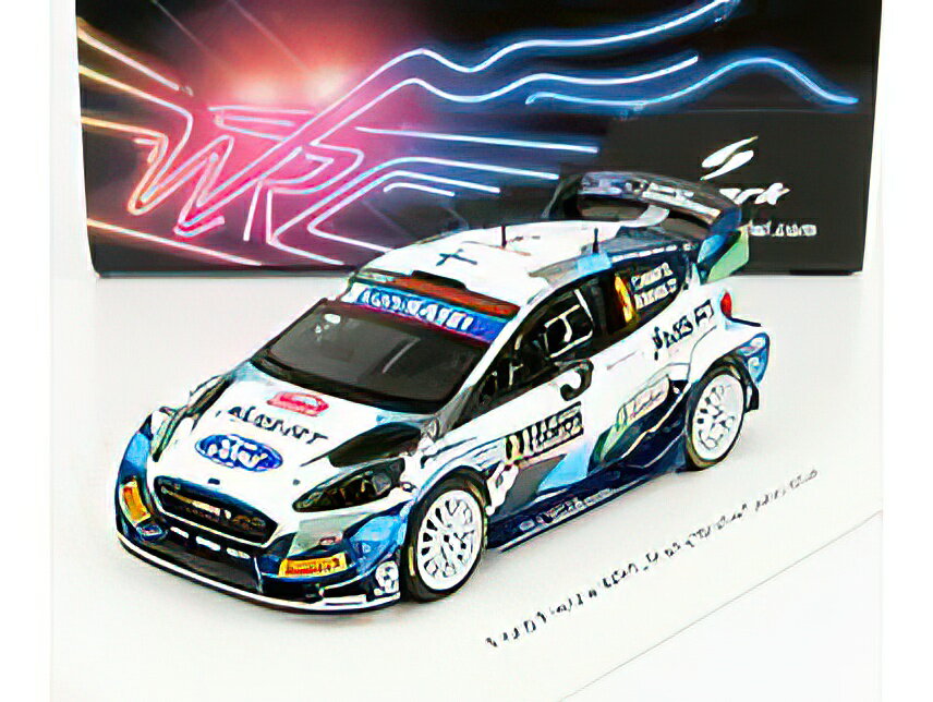 FORD ENGLAND - FIESTA WRT TEAM WRCM SPORT N 3 RALLY MONTECARLO 2021 T.SUNINEN - M.MARKKULA - WHITE BLUE GREEN /SPARK 1/43 ~jJ[