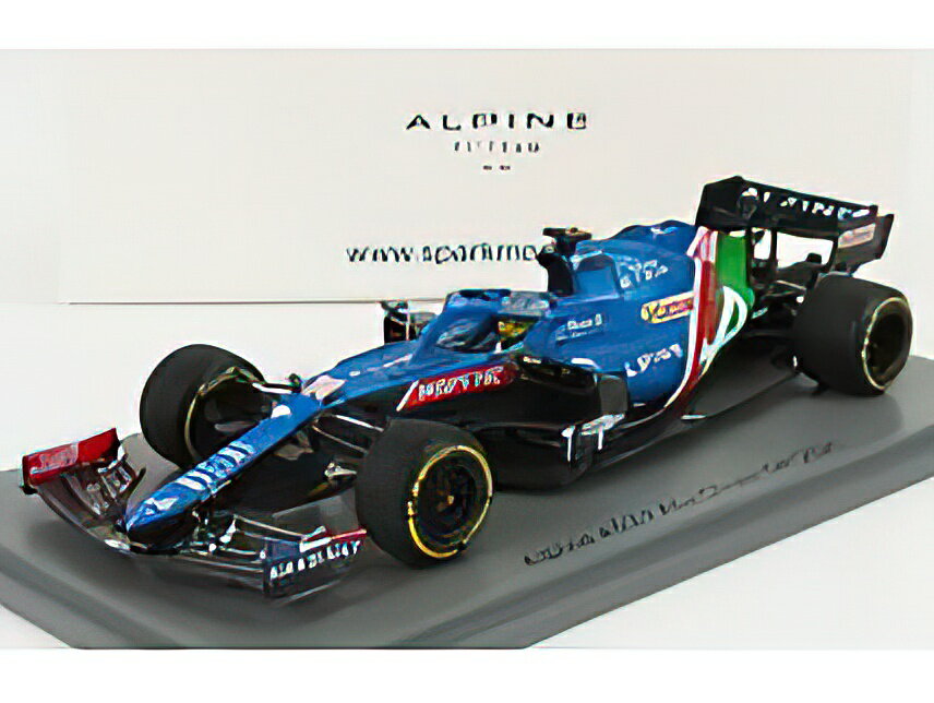 RENAULTm[ F1 A521 RENAULT E-TECH 20B TEAM ALPINE N 14 8th ABU DHABI GP 2021 FERNANDO ALONSO - BLUE MET RED WHITE /SPARK 1/43 ~jJ[